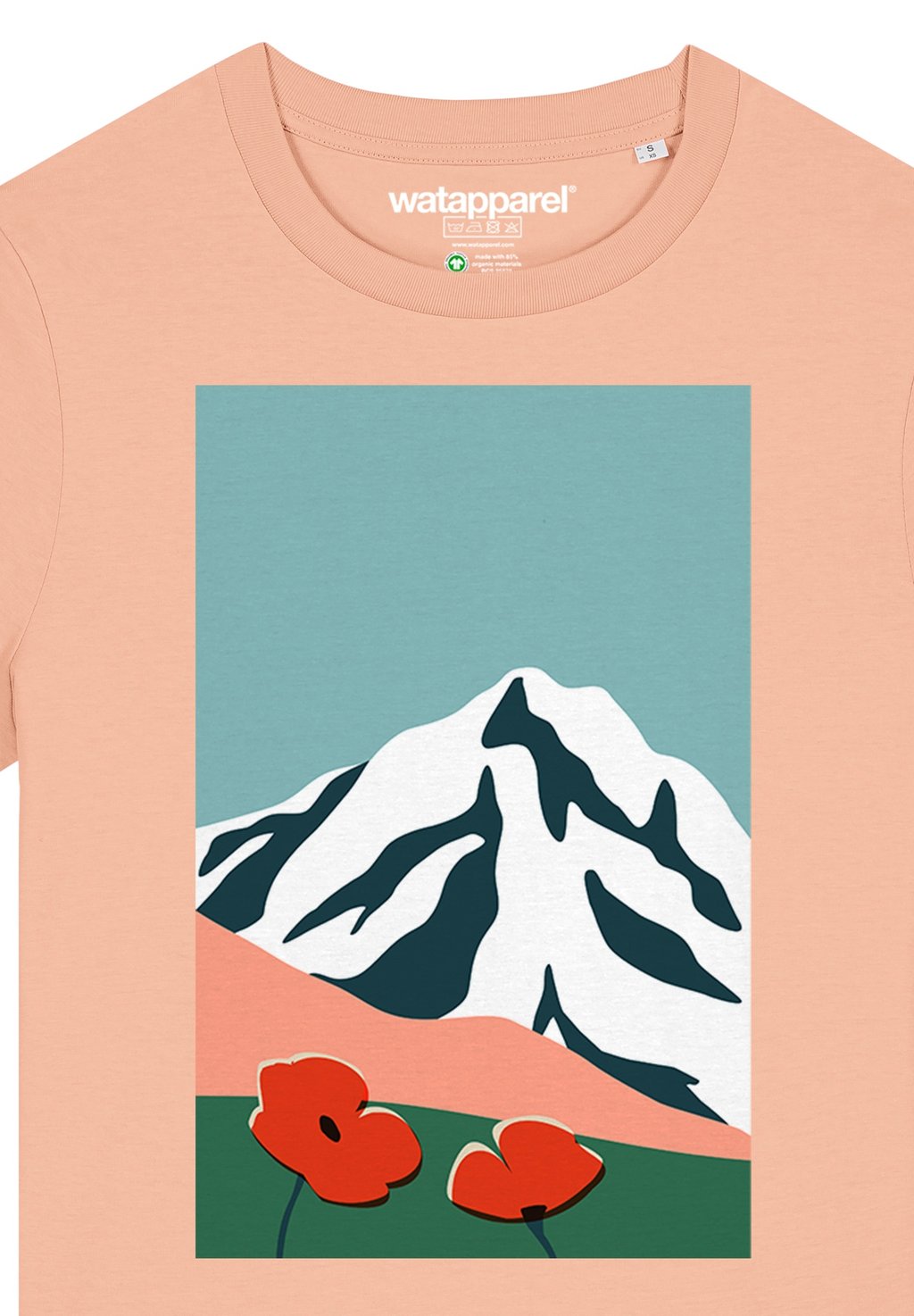 

Футболка с принтом COUNTRYSIDE 04 watapparel, светло-розовый