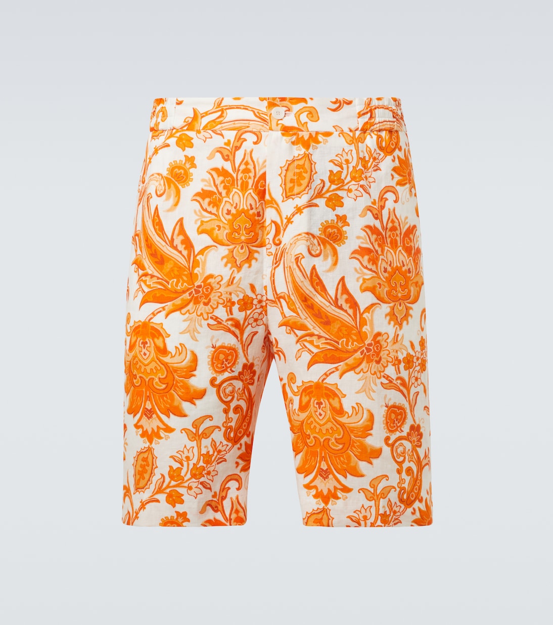 

Льняные бермуды с узором пейсли Etro, Orange Exclusive