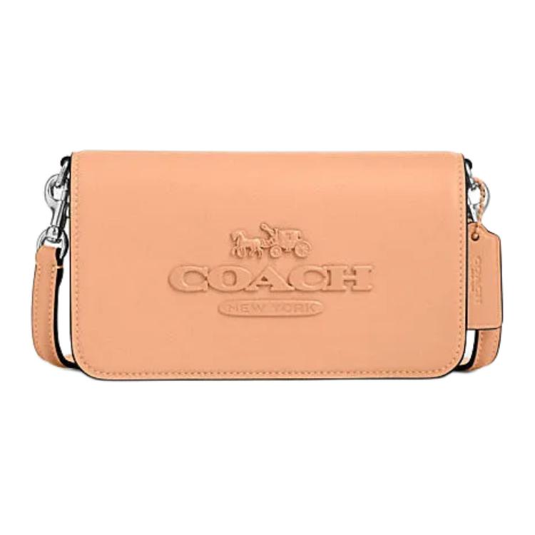 

Coach Женская сумка через плечо из коровьей кожи, маленькая, выцветший розовый оттенок