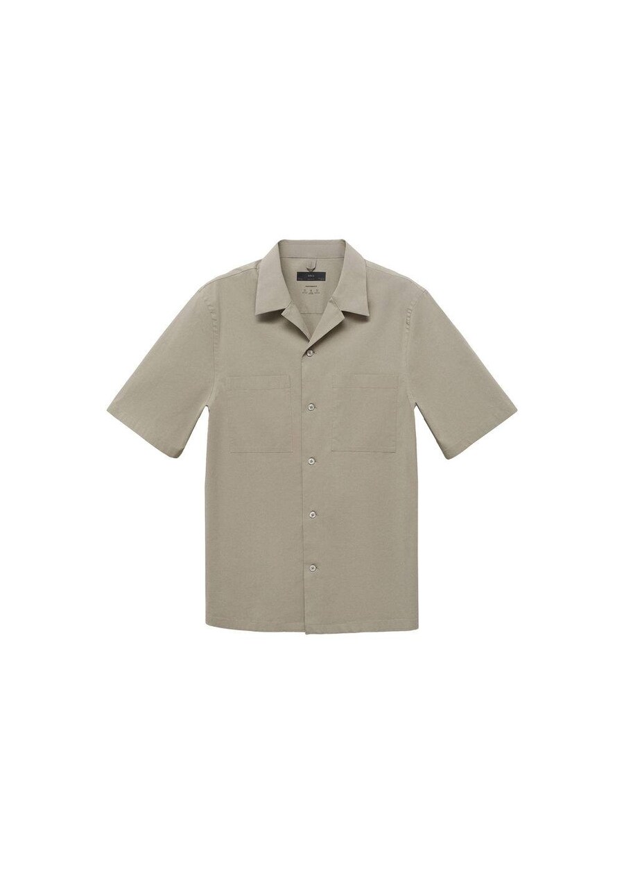 

Рубашка на пуговицах классического кроя MANGO MAN, Khaki