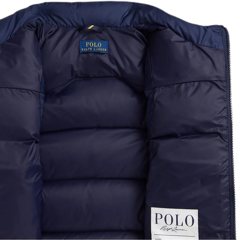 Пуховик для детей 3-7 лет Ralph Lauren, морской синий — фото 4
