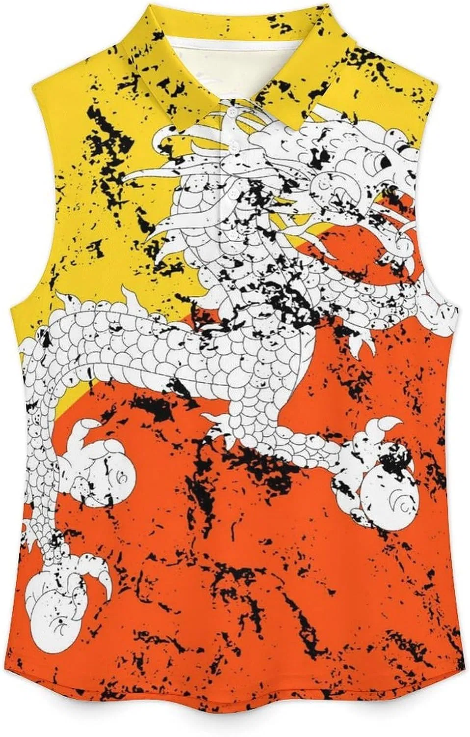 Топ-безрукавка с воротником и флагом Британских Виргинских островов, Style-4, XS-4XL — фото 3