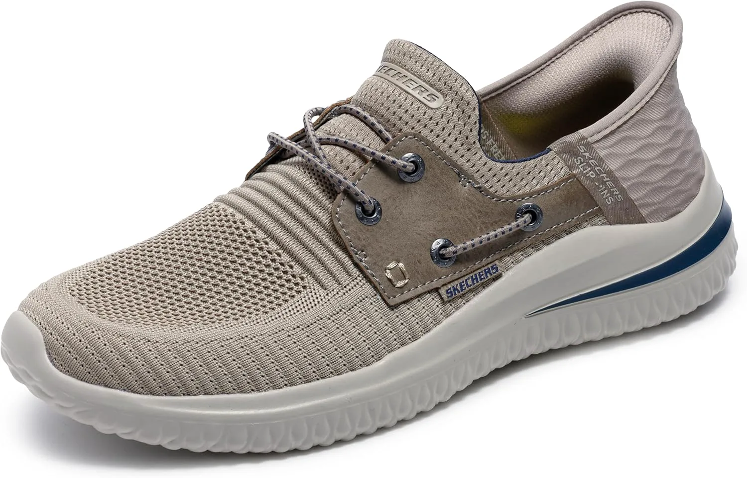 Мужские кроссовки Skechers Streetwear Delson 3.0 - Roth с низким профилем и шнурками-бинджи — фото 4