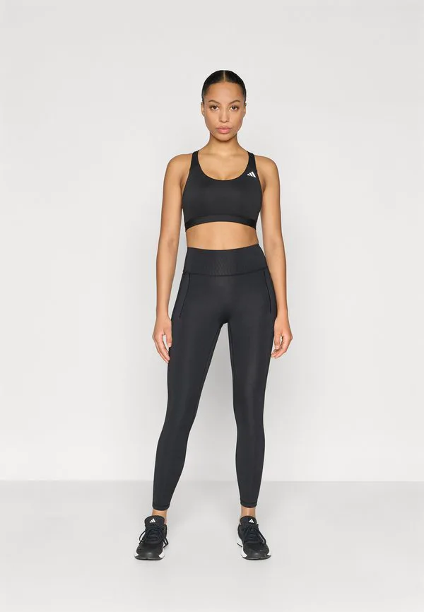 Спортивный бюстгальтер средней степени поддержки Adidas Performance, Black — фото 2