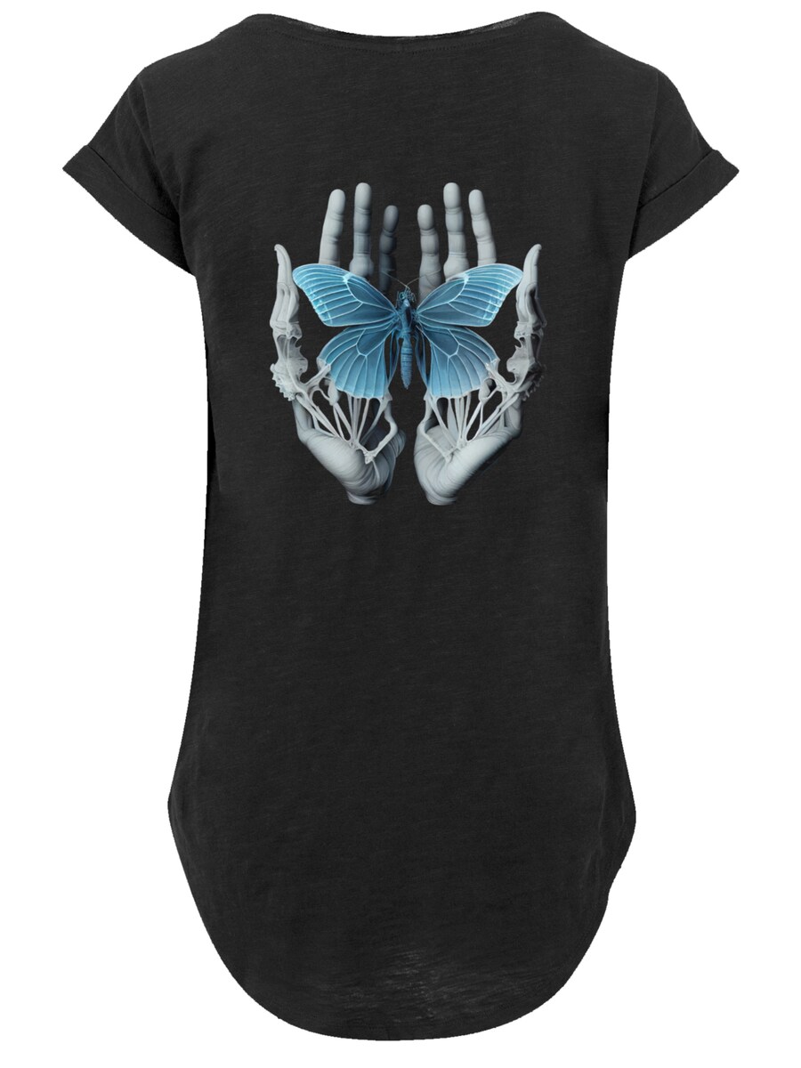 

Рубашка F4NT4STIC Skelett Hände Schmetterling, черный