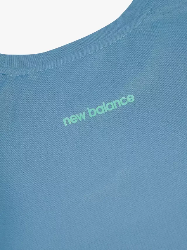 Детская спортивная футболка, цвет Цапля New Balance — фото 4