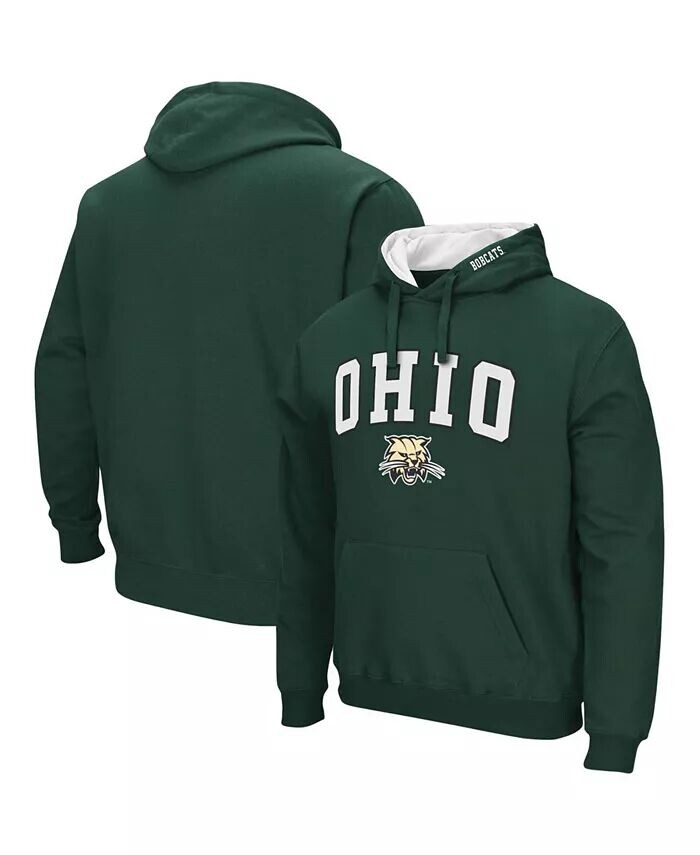 

Мужской пуловер с капюшоном и логотипом Ohio Bobcats Arch Colosseum, серый