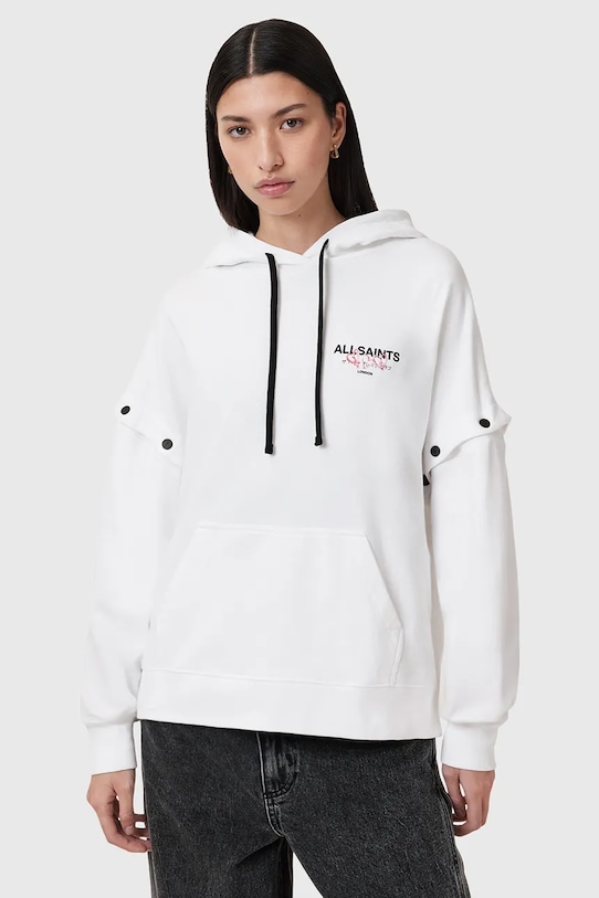 

Хлопковая толстовка AMORE AMPHIE Allsaints, белый