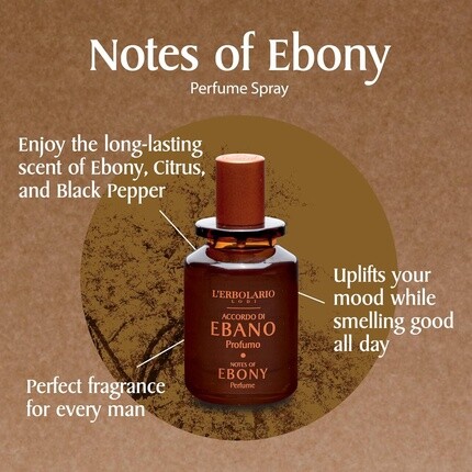 L'Ebony Accord Lemon & Woody Мужская парфюмированная вода 50 мл L'Erbolario — фото 2