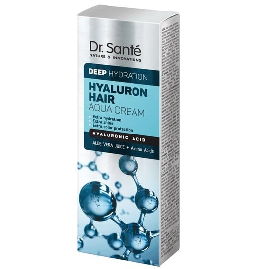 

Доктор Sante, Hyaluron Hair Aqua Cream, Увлажняющий крем для волос с гиалуроновой кислотой, 100 мл, Dr. Sante