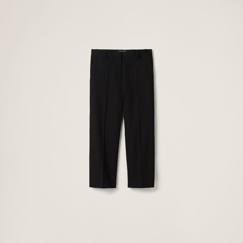 

Брюки Grain de Poudre Miu Miu, черный