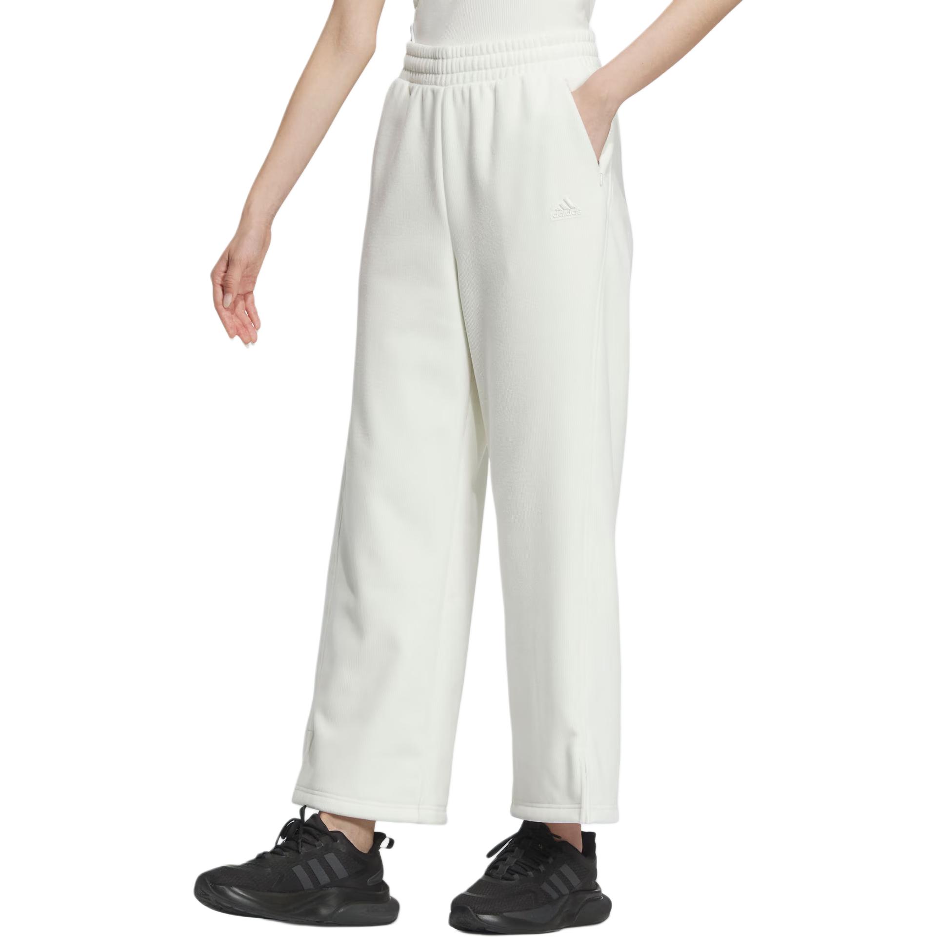 Футболка Lounge FW24 Вязаные спортивные штаны Женские Jade White Adidas — фото 3