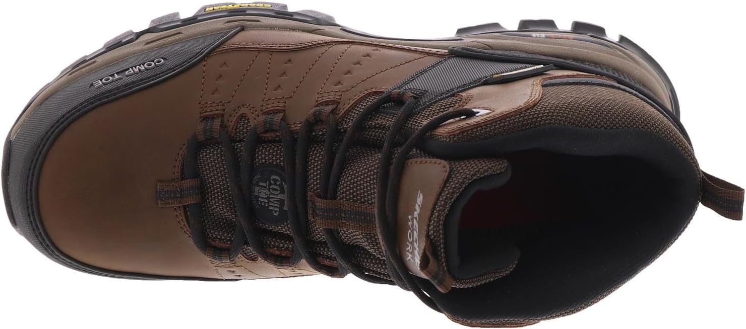 Мужские кроссовки Skechers Arch Fit Tarver с композитным носком, коричневый — фото 2