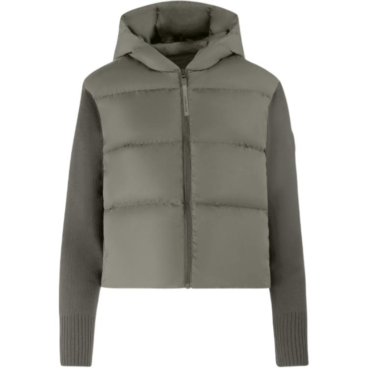 

Canada Goose Женская пуховая куртка HyBridge Series SS25 цвета полыни, Mugwort Green