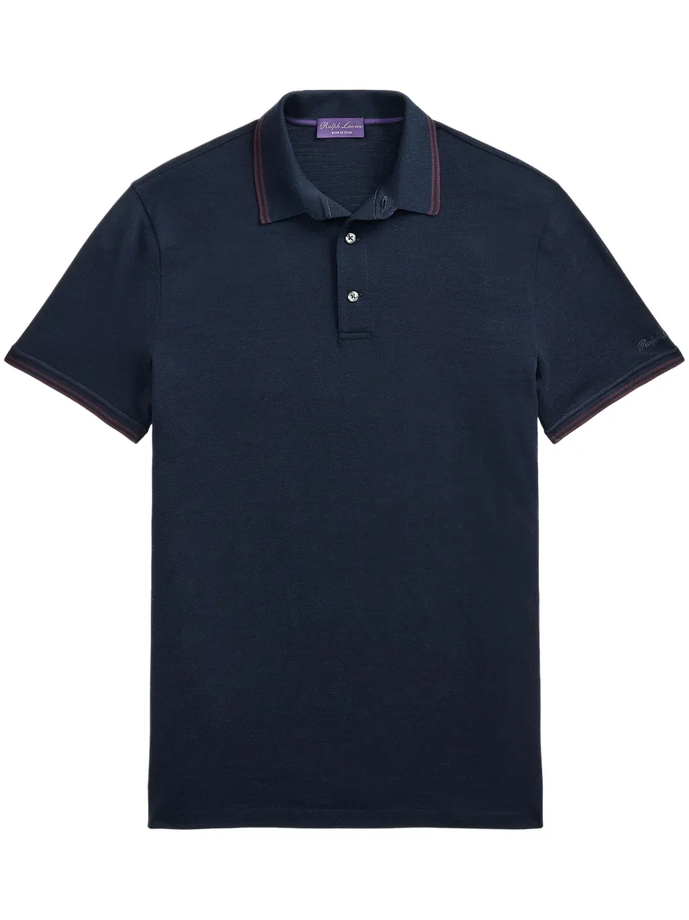 

Шерстяная рубашка поло Ralph Lauren Purple Label, синий