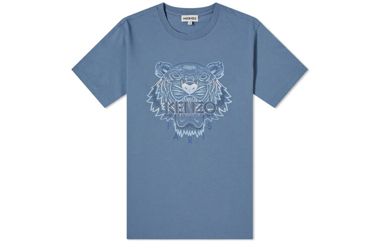 

Футболка мужская Kenzo с принтом, синий