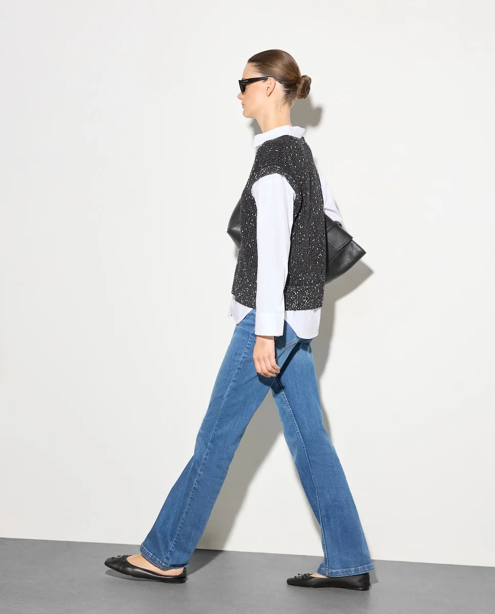 

Женский комбинированный джемпер Woman El Corte Inglés, черный