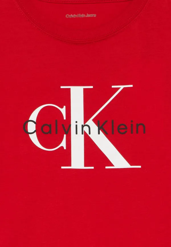 Футболка унисекс с монограммой и принтом. Calvin Klein Jeans, Red — фото 4