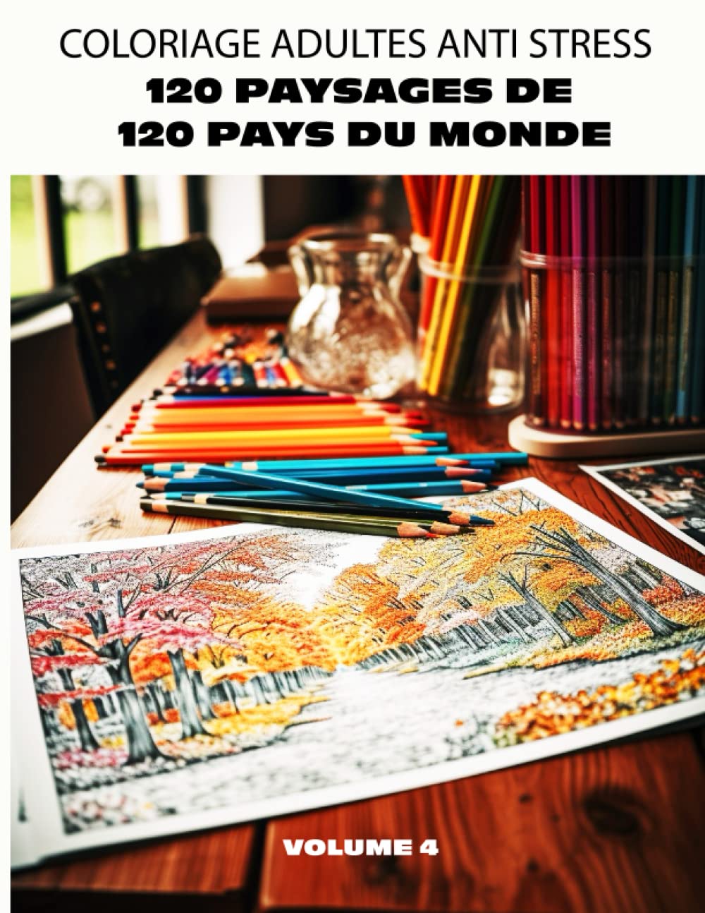 

COLORIAGE ADULTES ANTI STRESS: 120 PAYSAGES DE 120 PAYS DU MONDE / VOLUME 4 (French Edition) (Independently published)