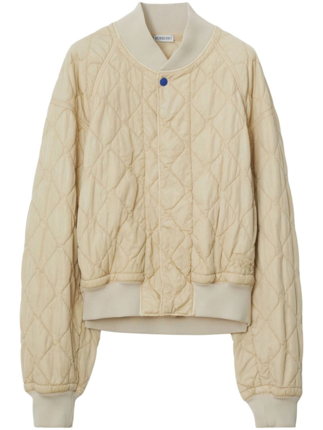 

Стеганый бомбер Burberry, бежевый