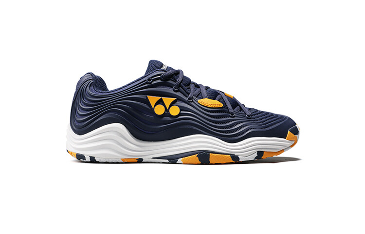 Кроссовки YONEX SHTF5 Tennis Shoes Unisex Low-top Navy Blue/orange, темно-синий — фото 2