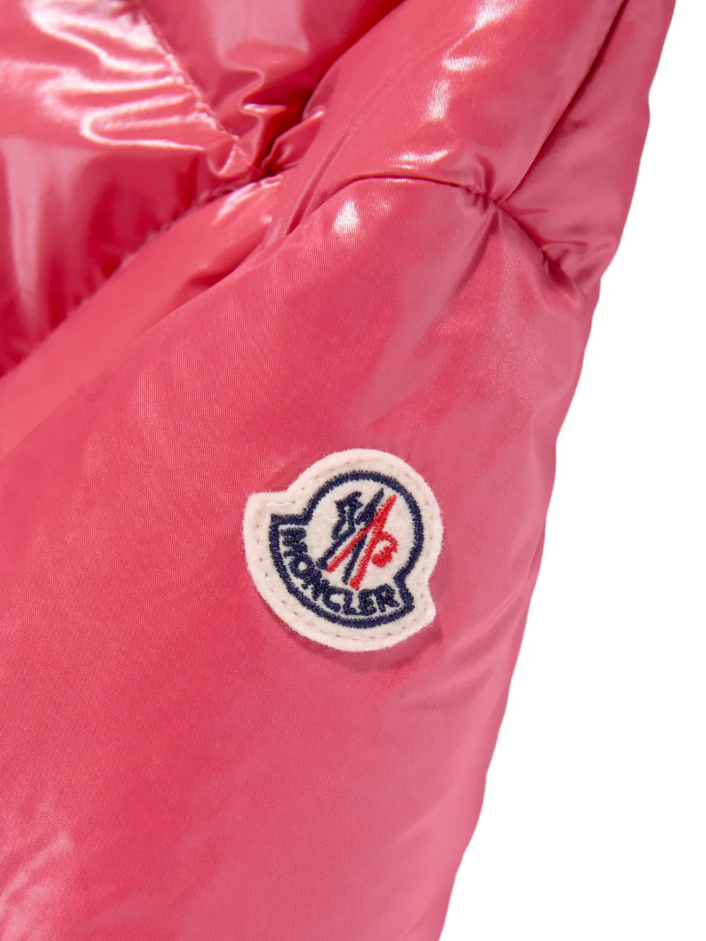 Пуховик Parana Moncler Enfant, розовый — фото 3