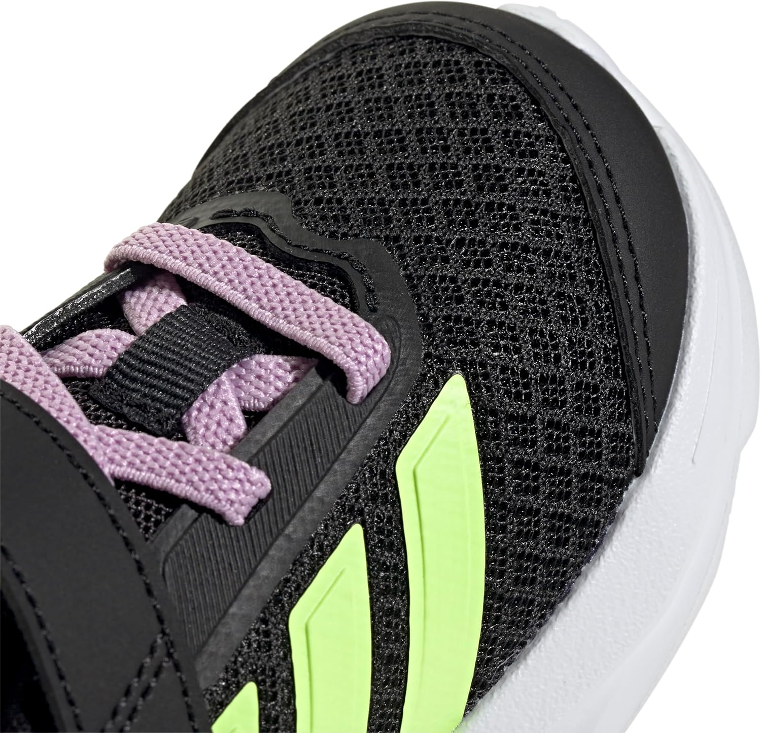 Кроссовки adidas Kids' Duramo SL с эластичными шнурками, черный/желтый — фото 4