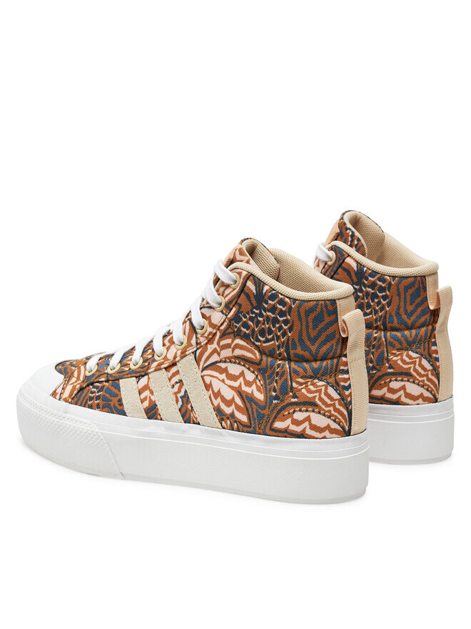 Кеды adidas Bravada 2.0 Mid Platform, коричневый — фото 3