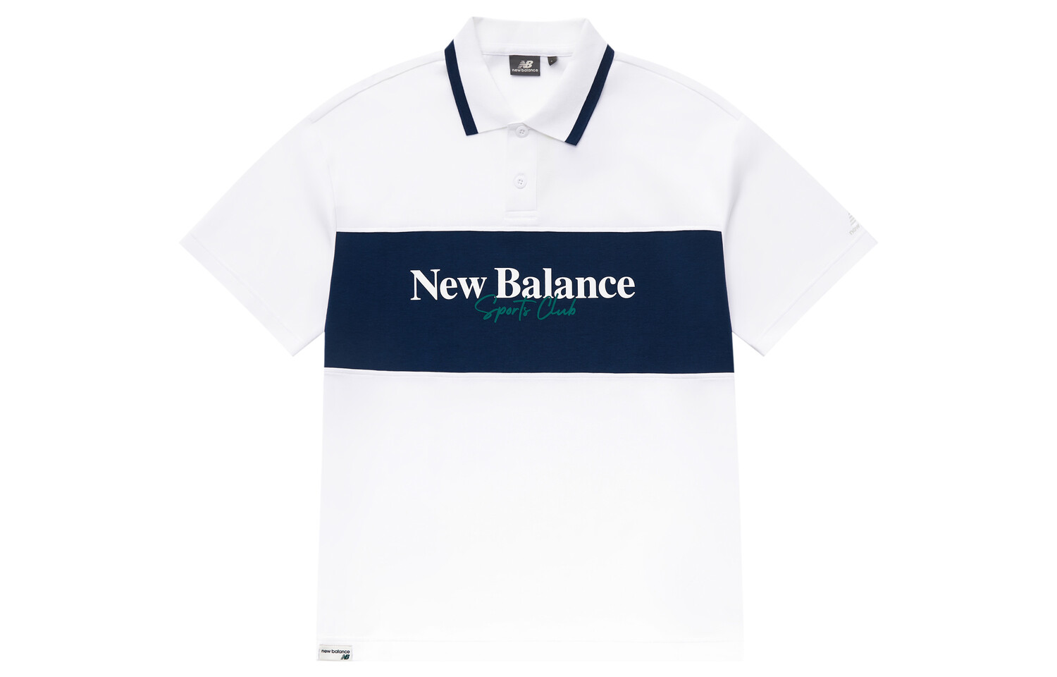 

Рубашка поло мужская белая New Balance, белый