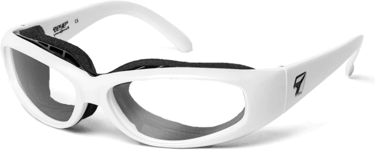 

Солнцезащитные очки CHUBASCO с 7 линзами, ветрозащитой и мягкой подкладкой, для активного отдыха на природе, 100% защита от UVA + UVB лучей 7 EYE, Glacier White Frame/Sharpview Clear Lenses