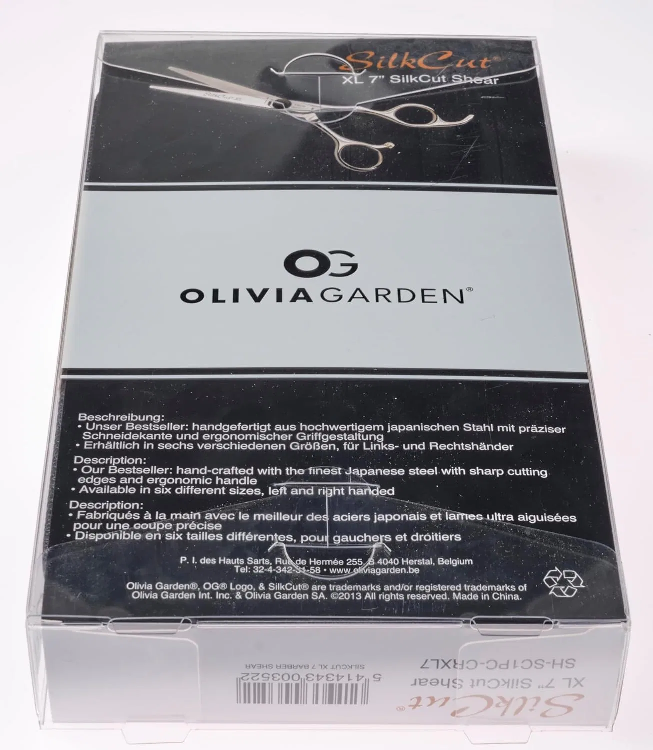 Парикмахерские ножницы Olivia Garden Silk Cut Extra Large 7.0 дюймов Olivia Garden — фото 3