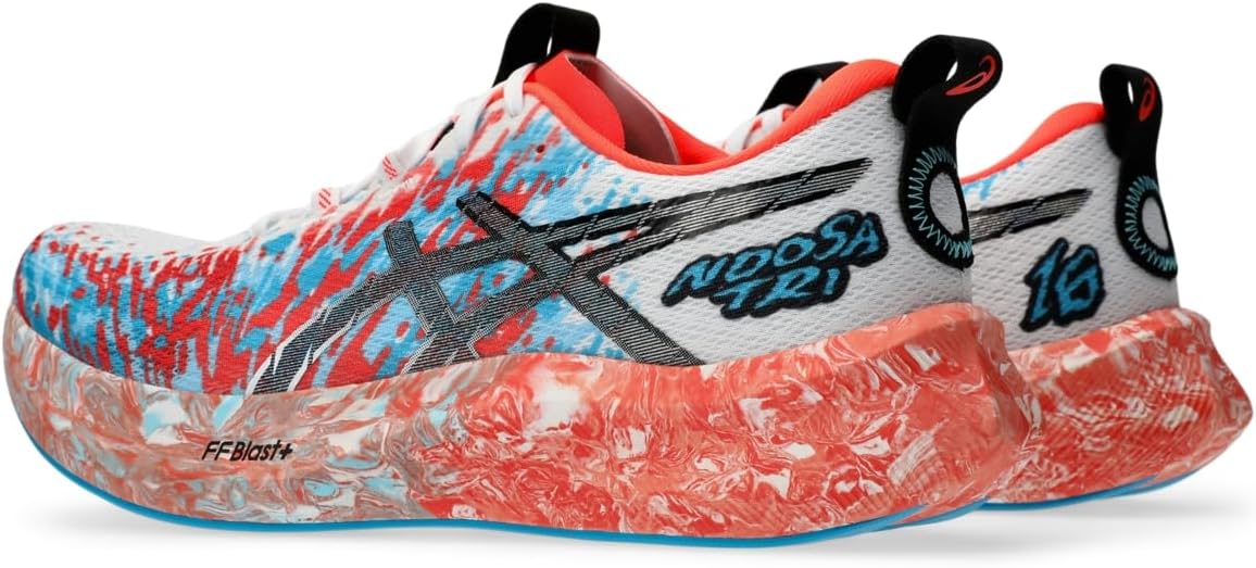 Мужские беговые кроссовки Asics Noosa TRI 16, белый/красный — фото 3