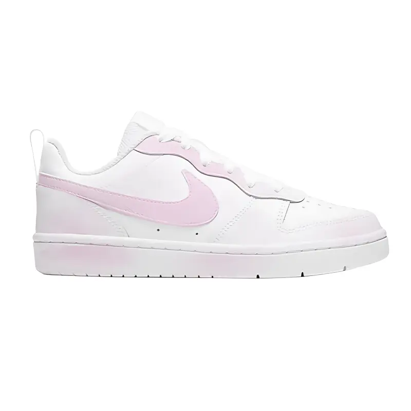 Nike Court Borough Soft Matte Pink Leather Slip Resistant Cushioning Abrasion Resistant Low top — фото 3