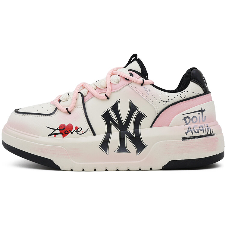 

Кроссовки MLB Chunky Liner Skateboarding Shoes Unisex Low-top White/Pink, розовый