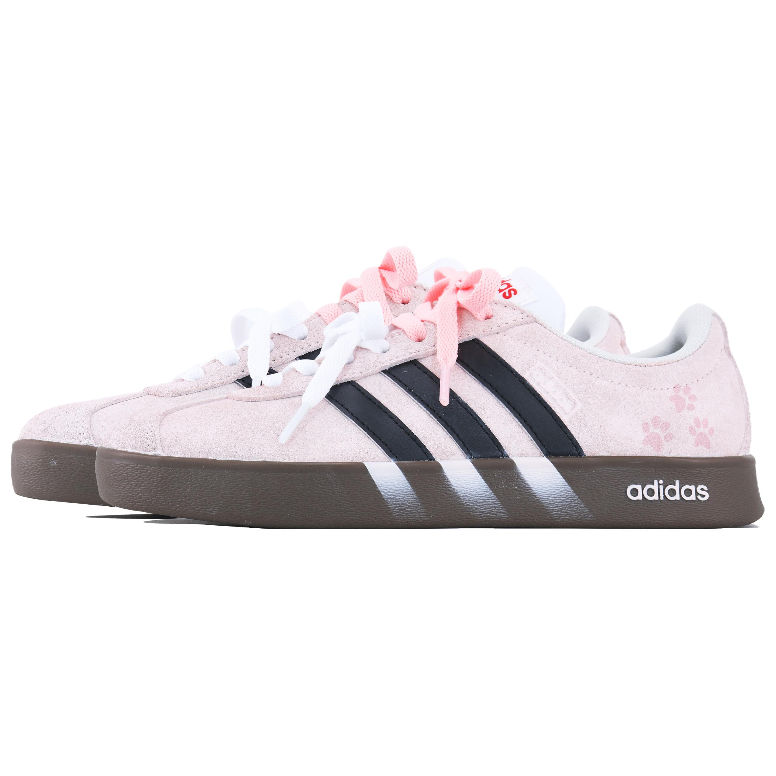 Adidas Кроссовки для скейтбординга VL COURT 20 Lifestyle с амортизацией, износостойкие, низкие, унисекс, розовые — фото 4