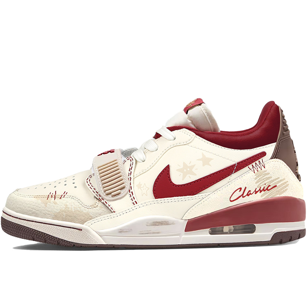 

Jordan Legacy 312 Vintage баскетбольные кроссовки мужские низкие Beige White Red