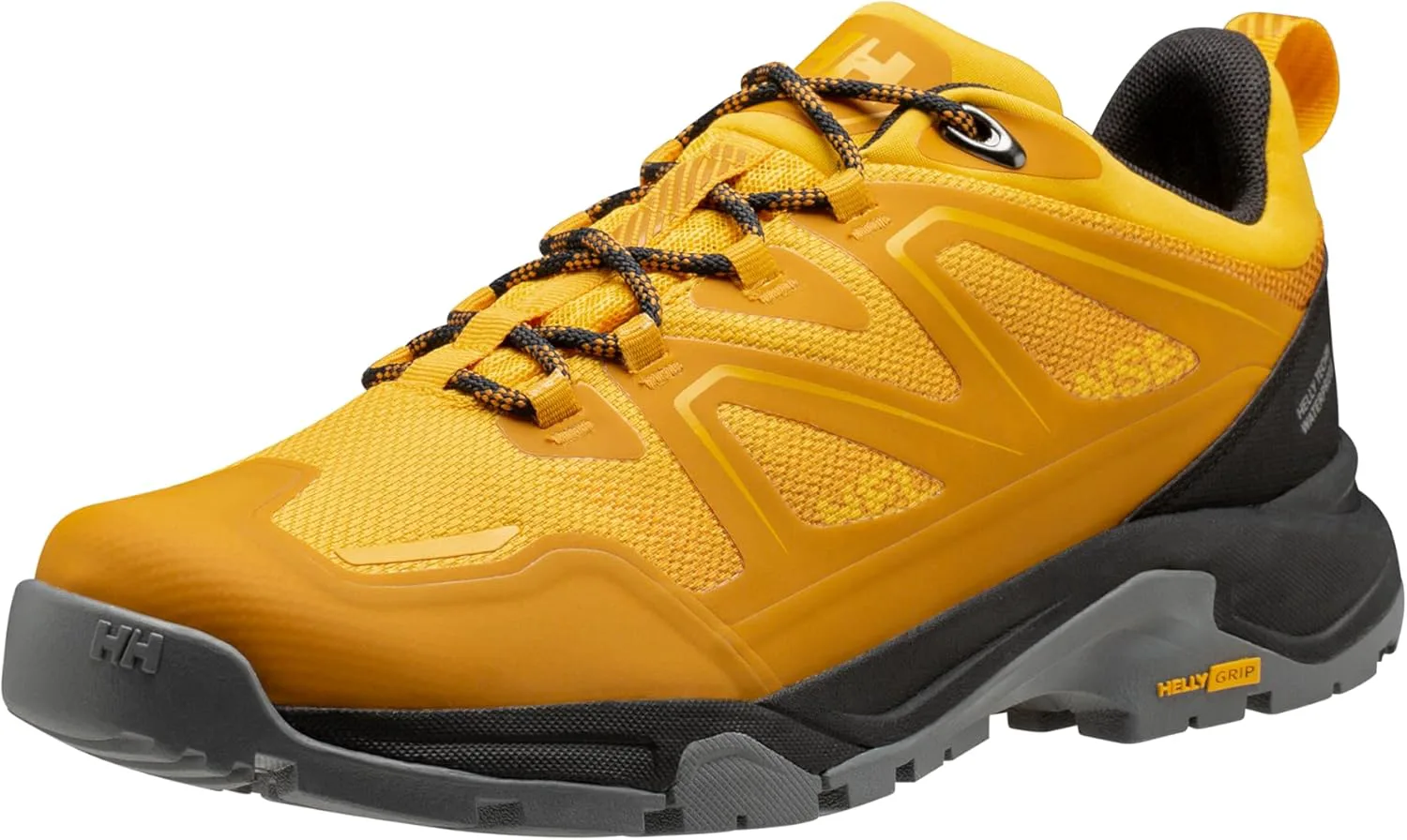 Мужские водонепроницаемые треккинговые ботинки Helly-Hansen Cascade Low HT - прочная обувь для активного отдыха, легкие и удобные ботинки для походов Helly Hansen, желтый — фото 2