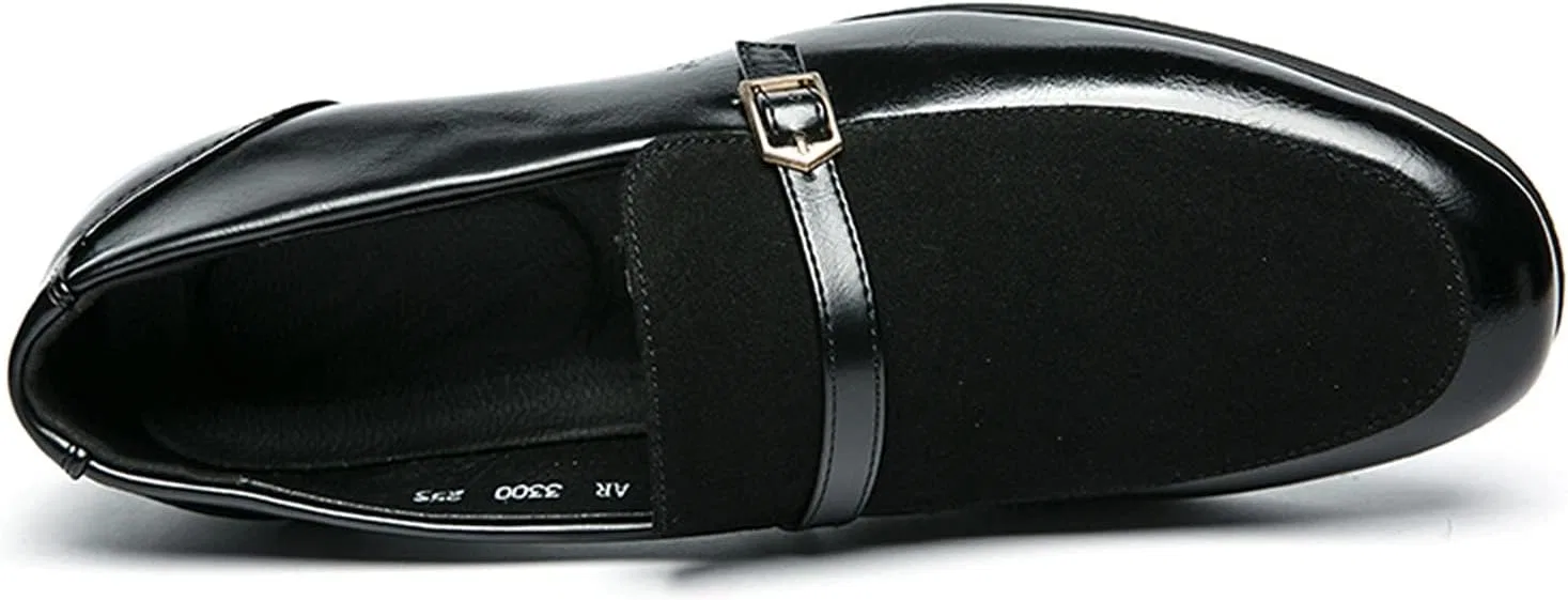 Мужские лоферы Breathable PU Leather Anti-Slip Comfortable Lightweight, Black PUGHGAETZF — фото 3