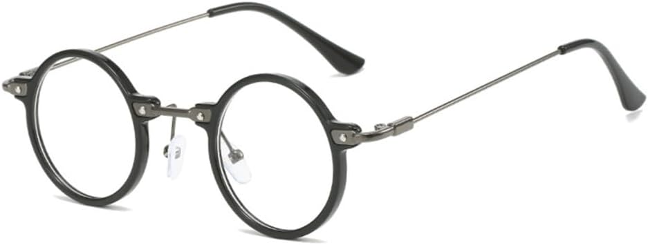 

Ретро-стимпанк, маленькие круглые мужские хип-хоп солнцезащитные очки, женские очки с прозрачными линзами цвета океана, защита от УФ-излучения UV400 LANGSER, Black Clear