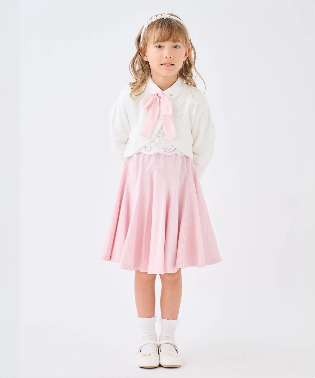 Детское платье kate spade new york kids с кружевной вставкой