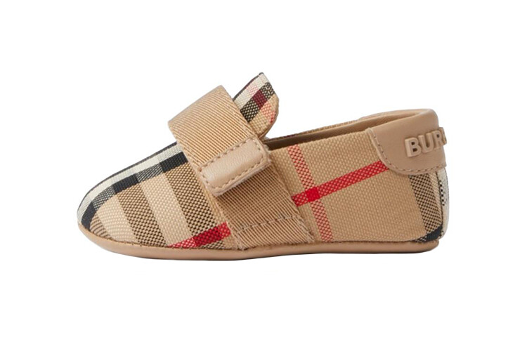 

Кроссовки Burberry Kids Check-print Touch-strap Crib Shoes