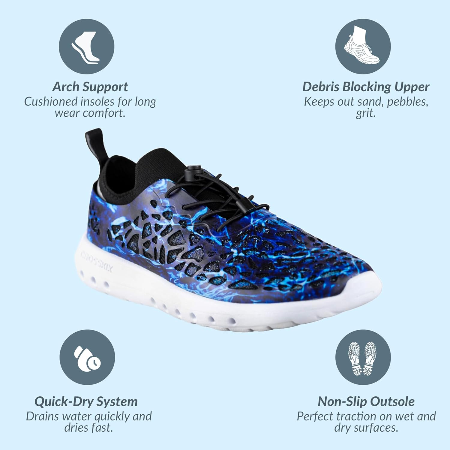 Мужские водные кроссовки crosskix tetra с технологией dri-fit — фото 3