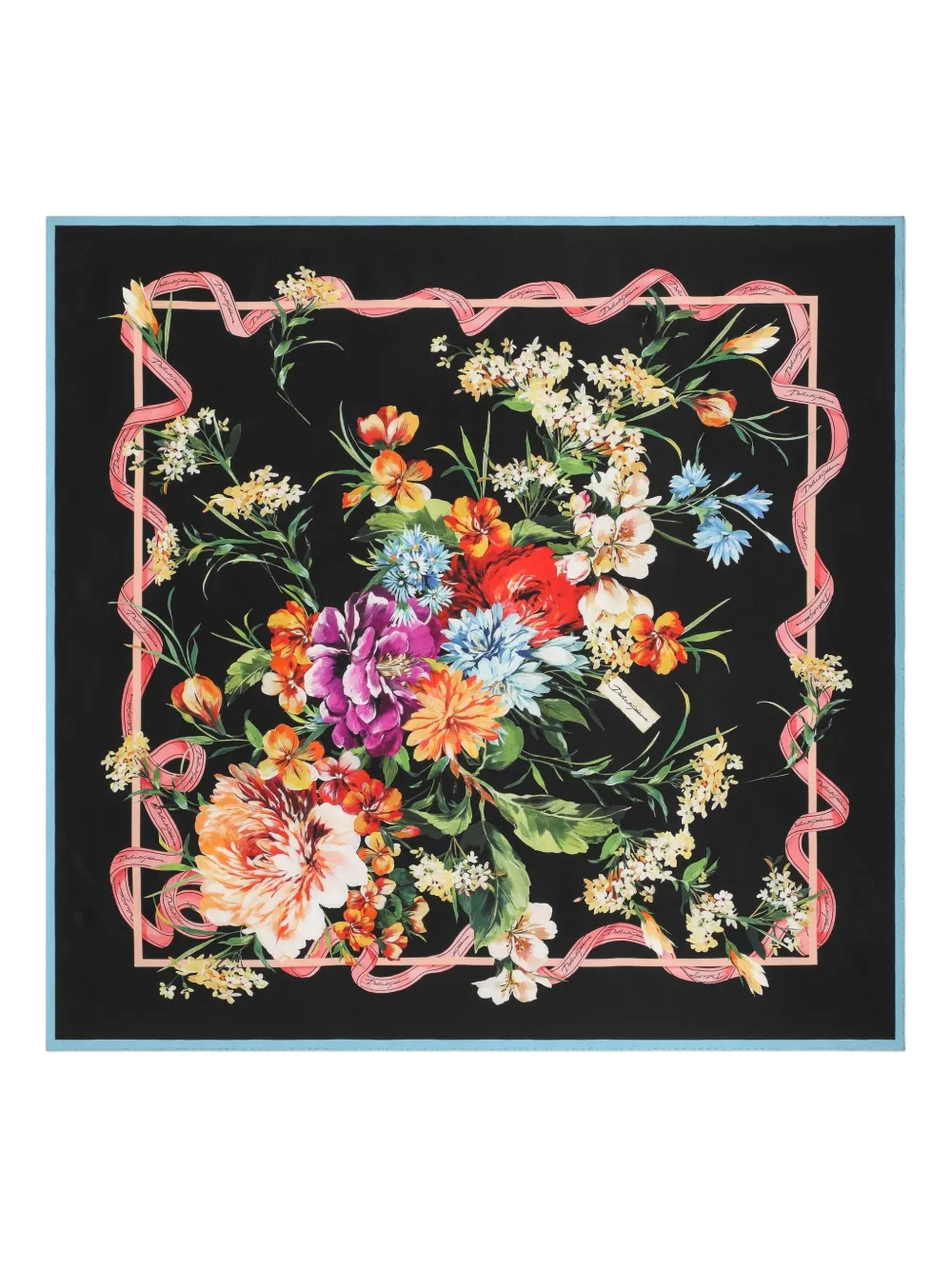 

Шелковый платок DOLCE & GABBANA, черный