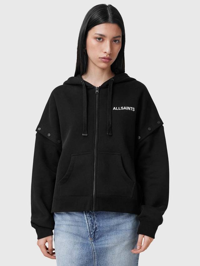 

Толстовка patcher amphia на молнии AllSaints, черный