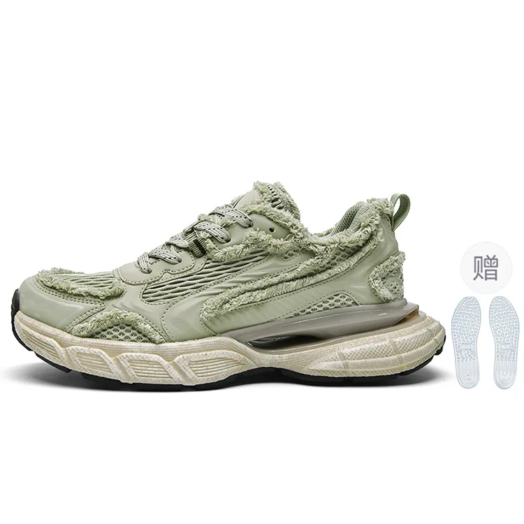 Кроссовки мужские низкие Chunky Exclusive Box Masongarments, Matcha Green (Full-Length Shock-Absorbing Air Cushion Style)