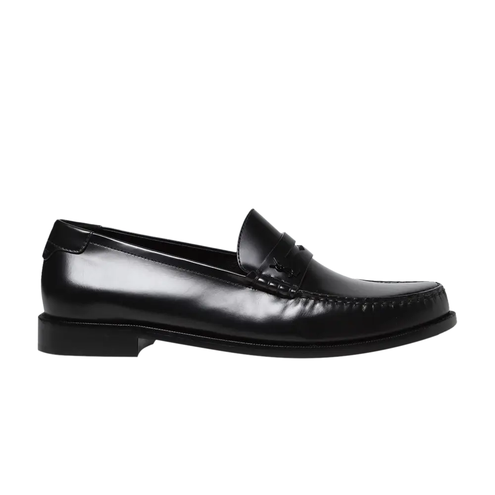Лоферы без шнуровки Saint Laurent Le, черный