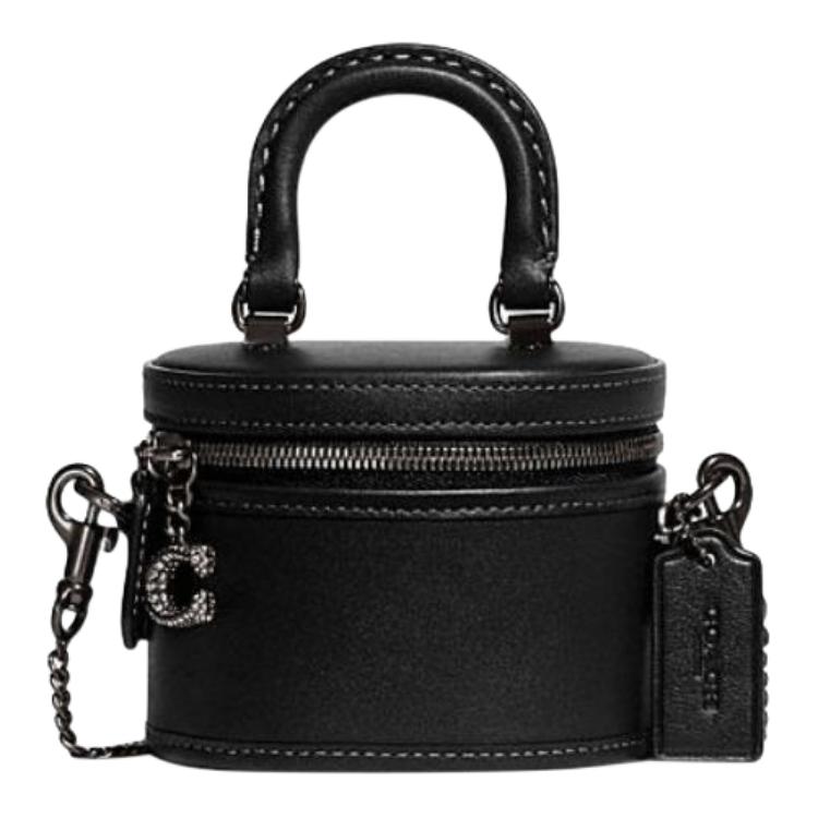 

COACH Кожаная сумка через плечо миниатюрная черная