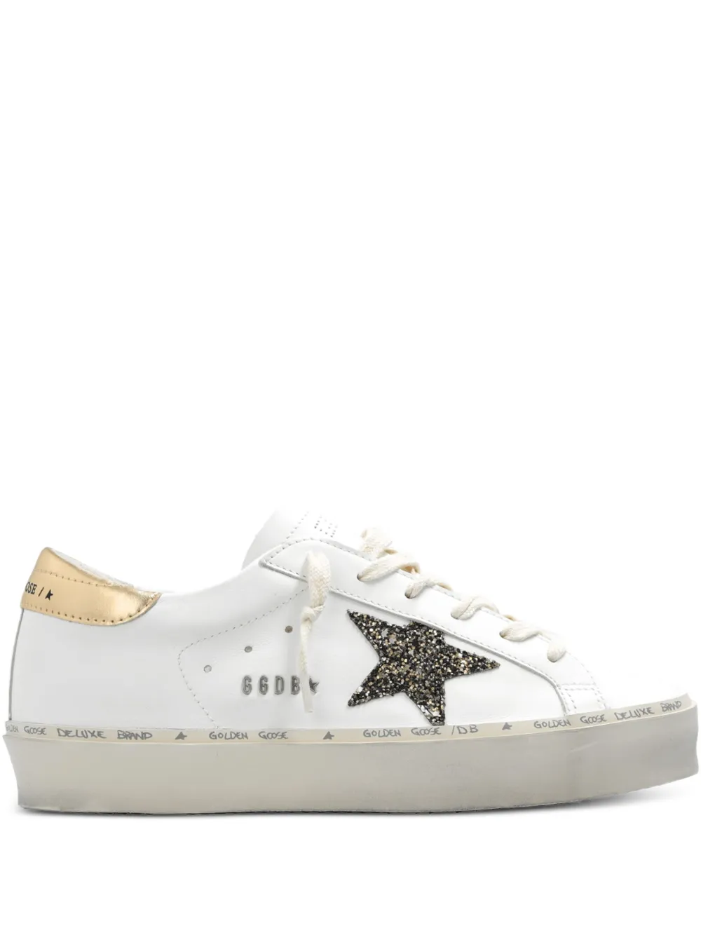 

Кеды Hi Star White/Black/Gold Glitter GOLDEN GOOSE, белый