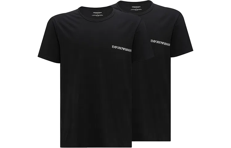 Футболка 2 Pack Emporio Armani черный