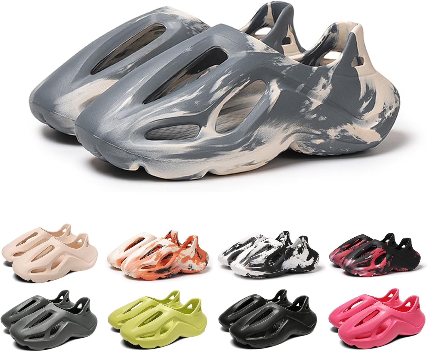 

Кроссовки для беговой дорожки с мягкой подкладкой, женские и мужские сандалии Cloud Slide с мягкой подкладкой, спортивная обувь, нескользящая легкая обувь для ходьбы, модные сандалии для улицы и дома, летние пляжные сандалии Gezolligheid, серый